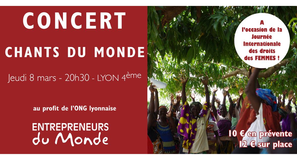 08.03.18 / concert caritatif au profit d’Entrepreneurs du Monde